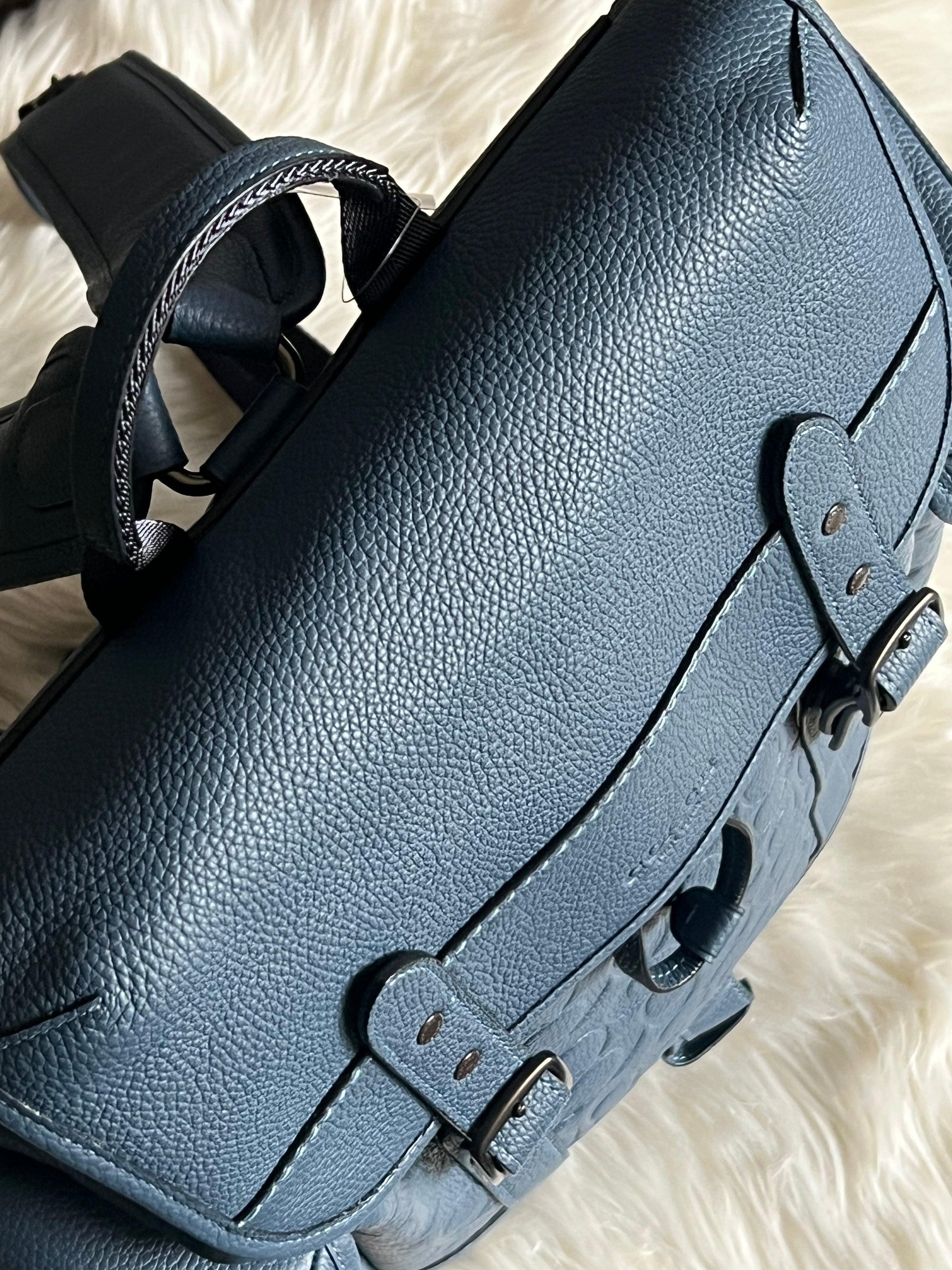 coach embossed backpack Coach Hitch Backpack in Signature Leather – Club de Mode