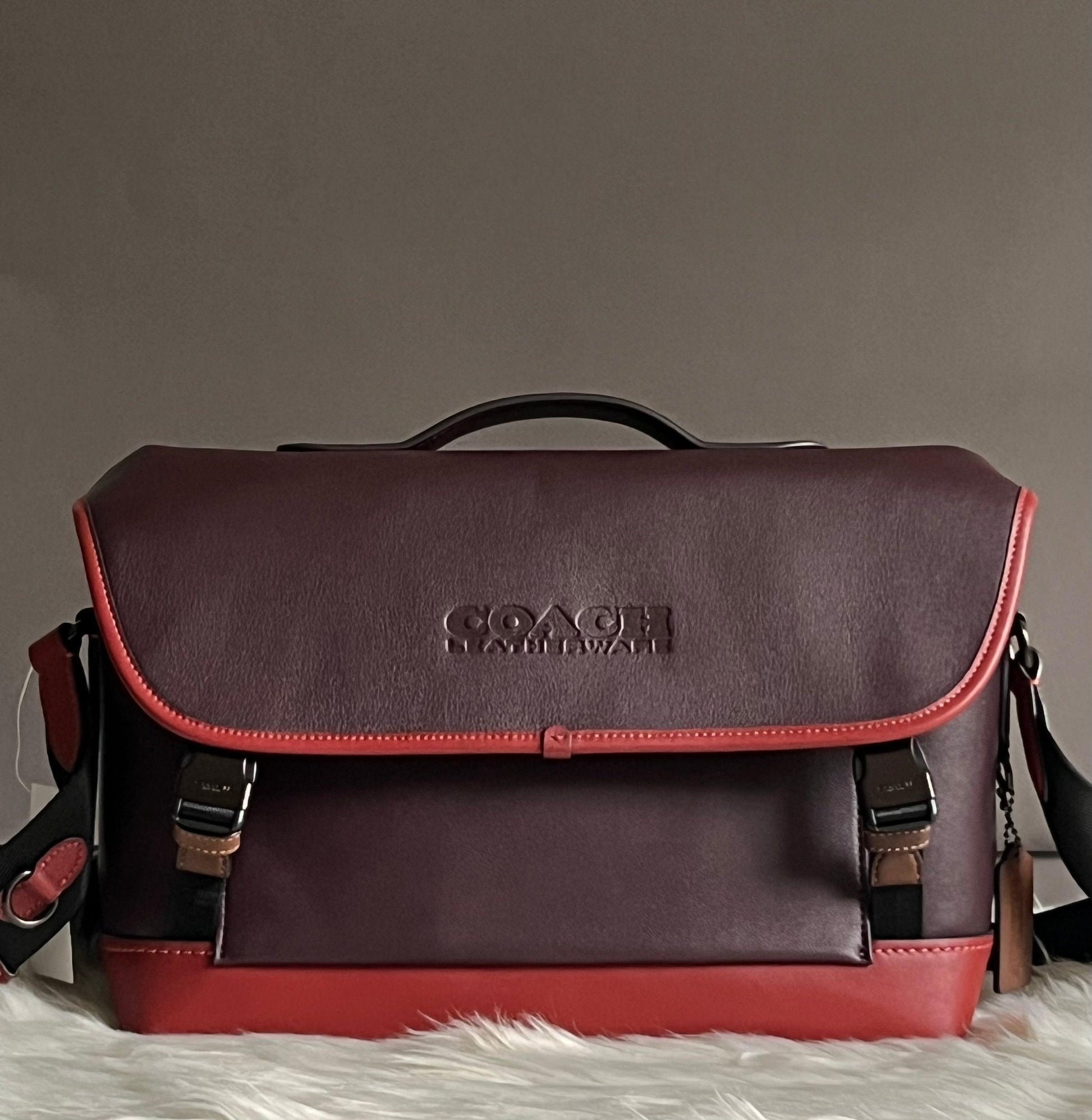 coach backpack jl black black oxblood Coach League Bike Bag in Colorblock – Club de Mode
