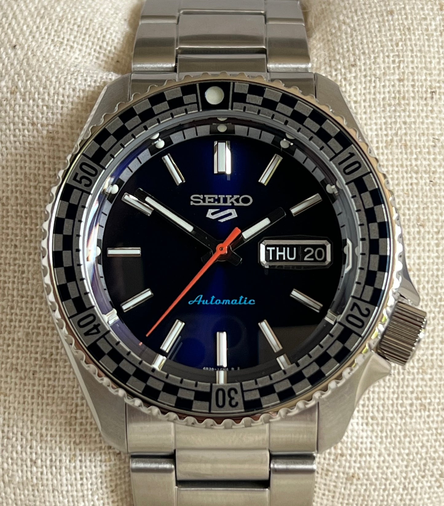 Seiko Unisex 5 Sports Checker Flag Automatic Watch