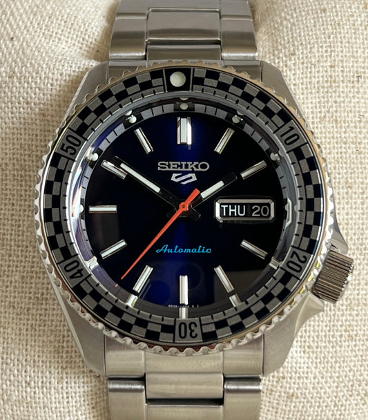 Seiko Unisex 5 Sports Checker Flag Automatic Watch