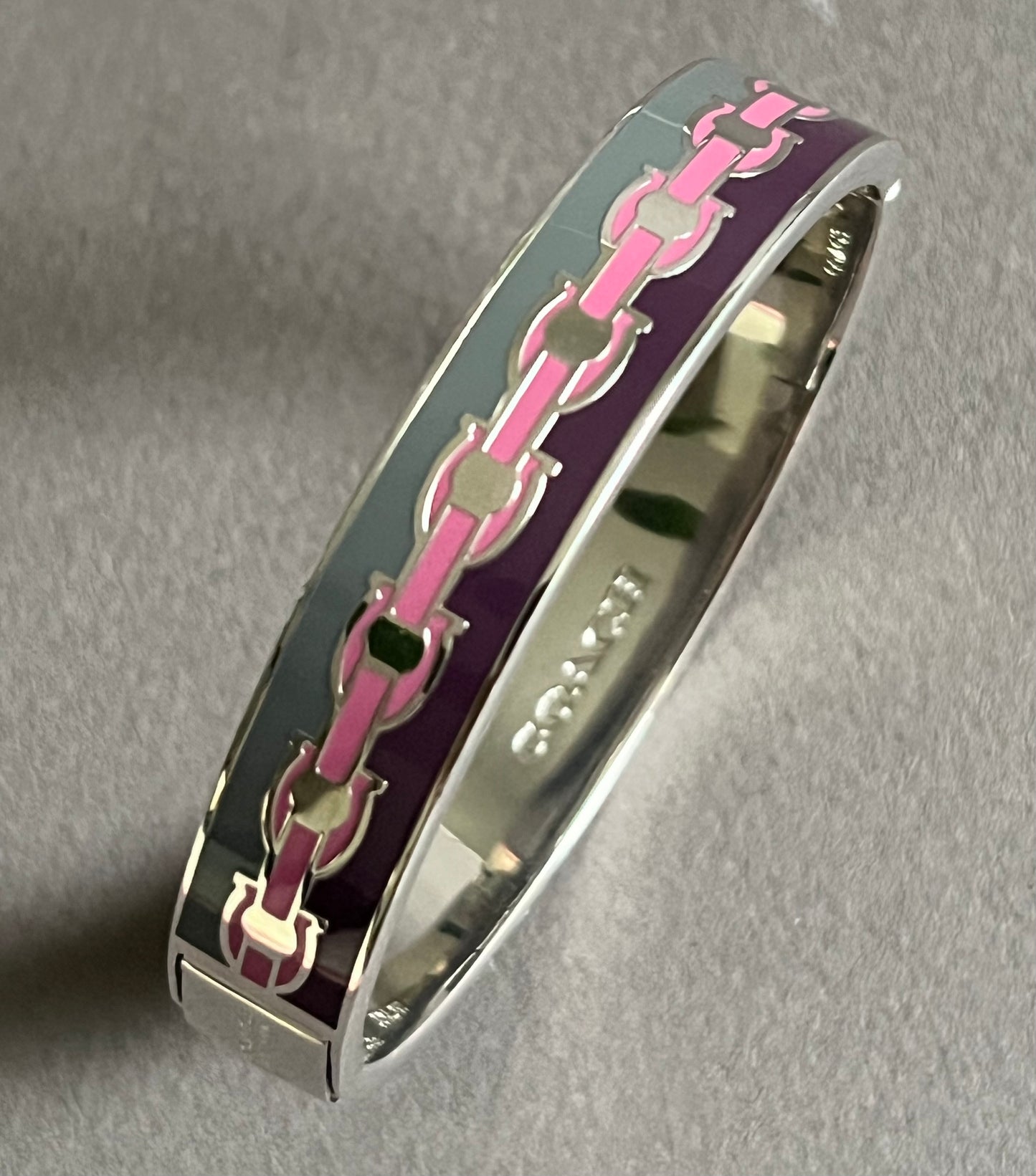 Coach Signature Chain Hinged Bangle