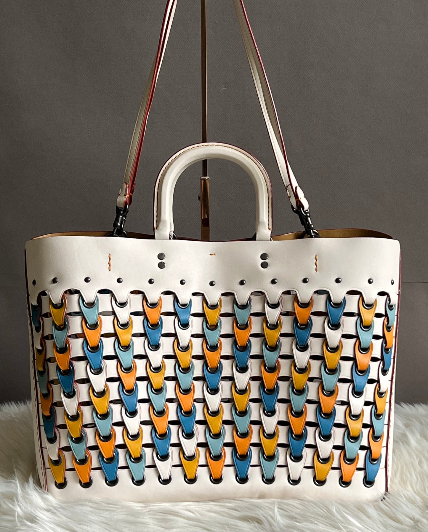 Coach 1941 Rogue Tote with Colorblock Coach Links
