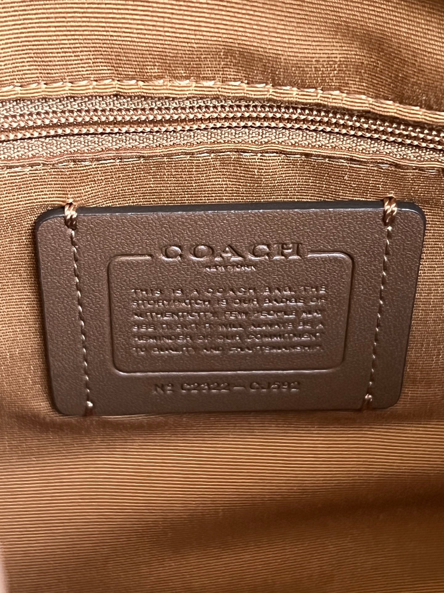 Coach Rowan Satchel with Signature Canvas Detail