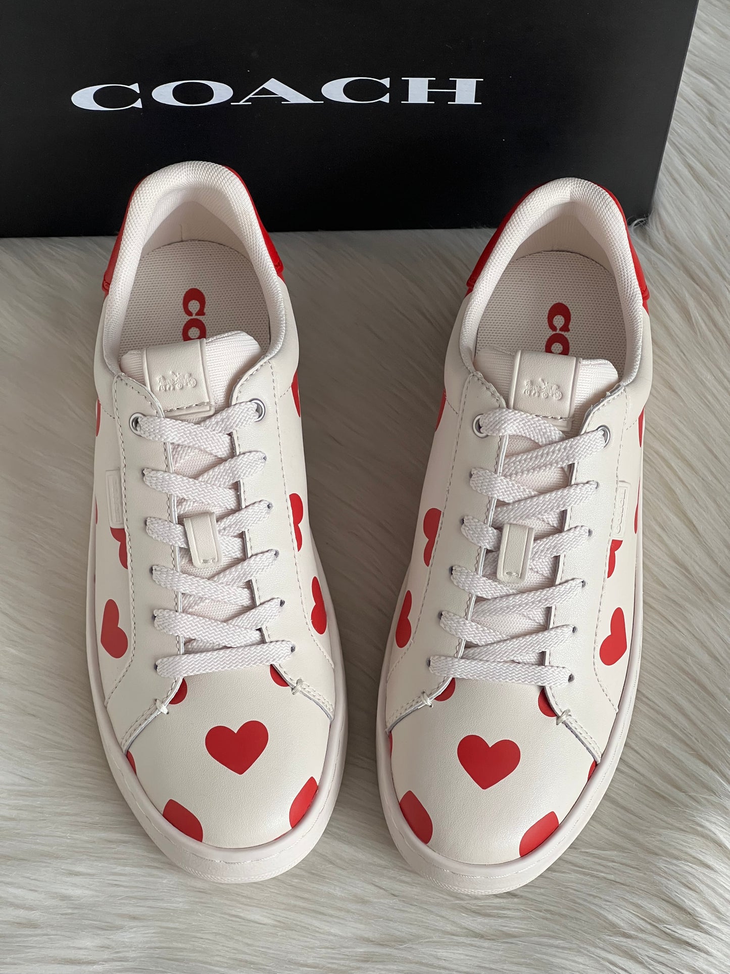 Coach Lowline Low Top Sneaker With Valentine's Print