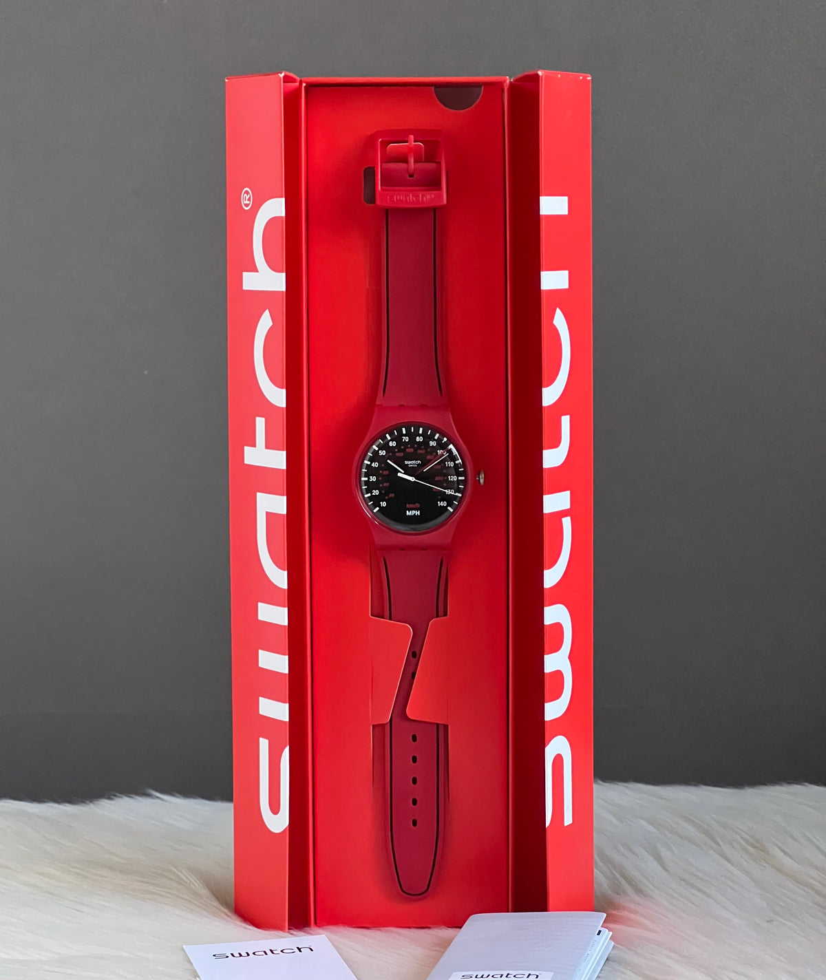 Swatch Red Brake Watch