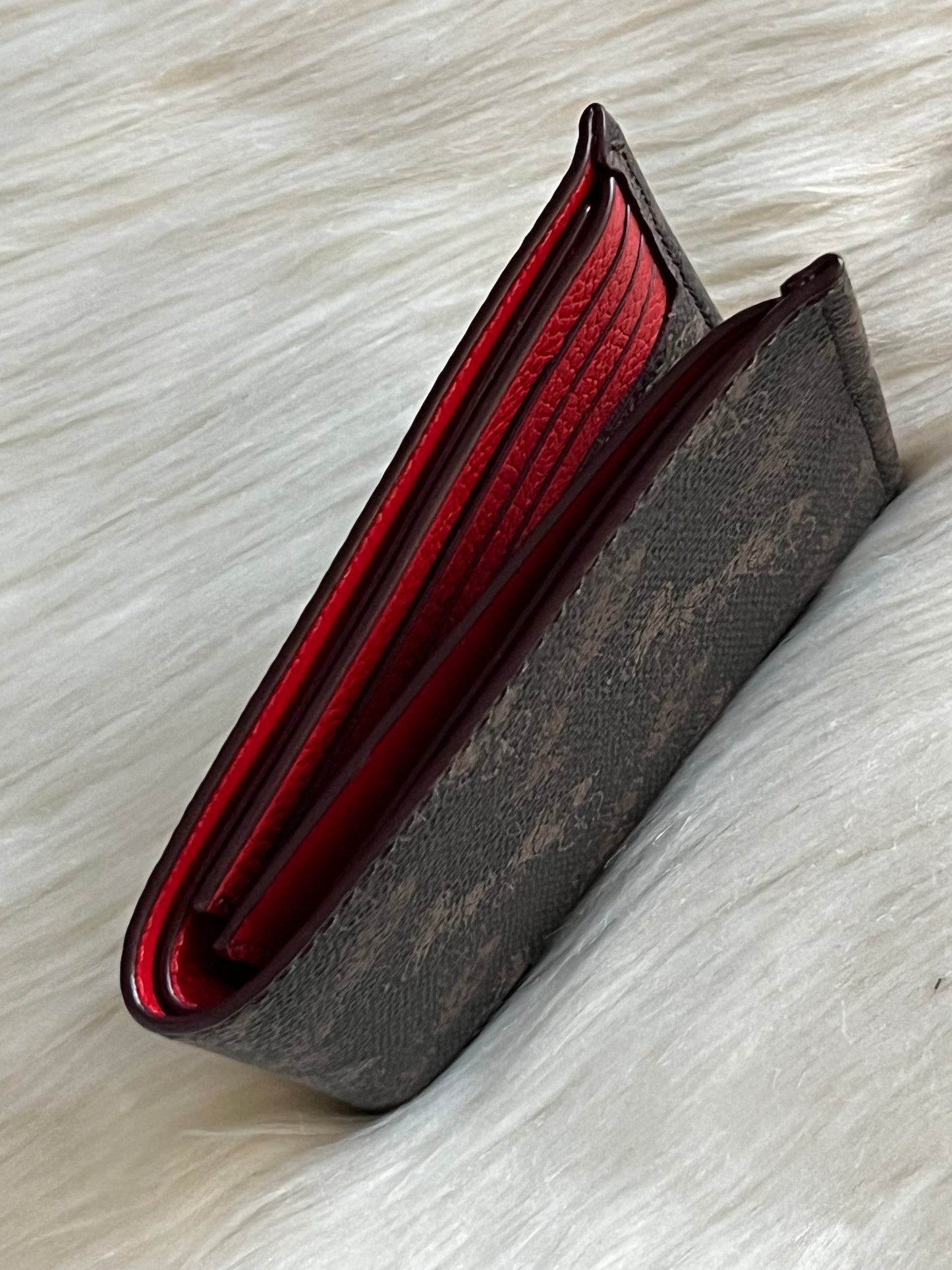 Coach Double Billfold Wallet with Horse and Carriage Print
