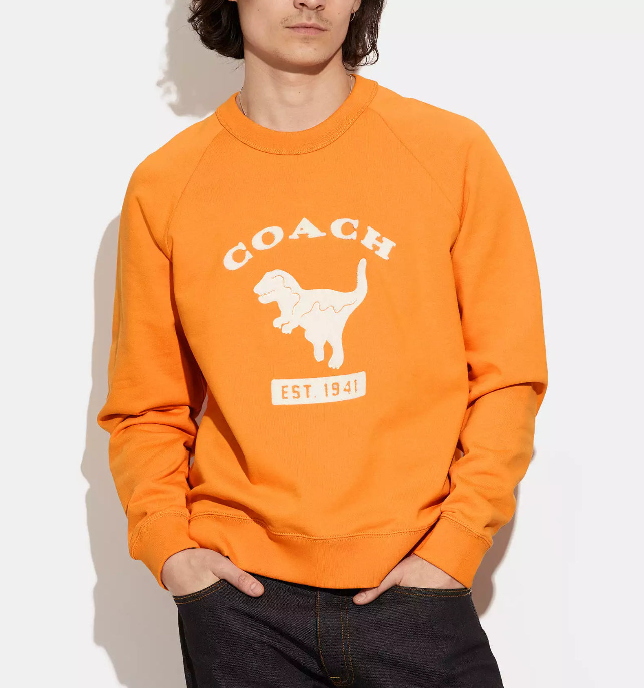 Coach Rexy School Crewneck in Organic Cotton