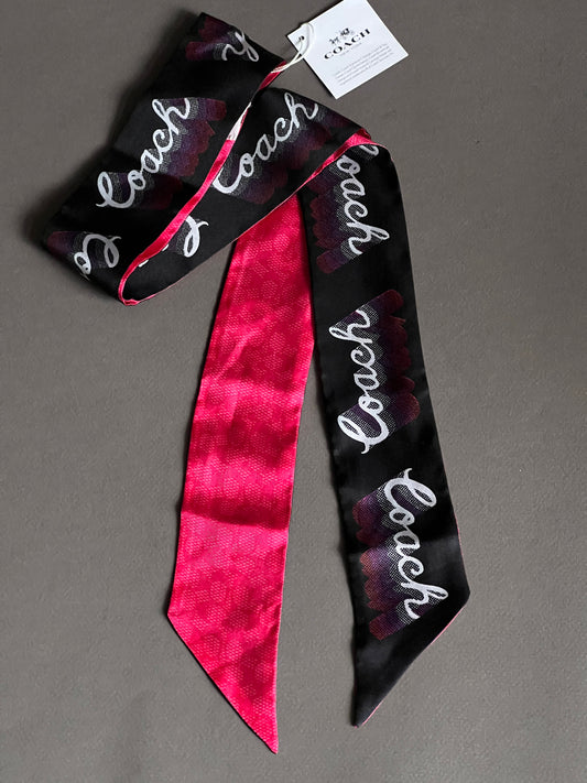 Coach Skinny Scarf/Bag Twilly