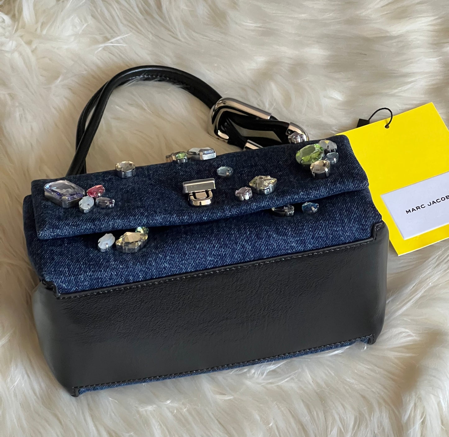 Marc Jacobs The Gem Denim Mini Dual Bag
