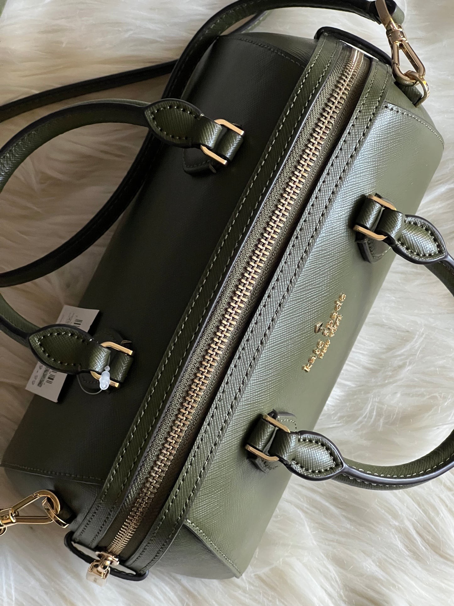 Kate Spade Madison Saffiano Leather Small Duffle Crossbody