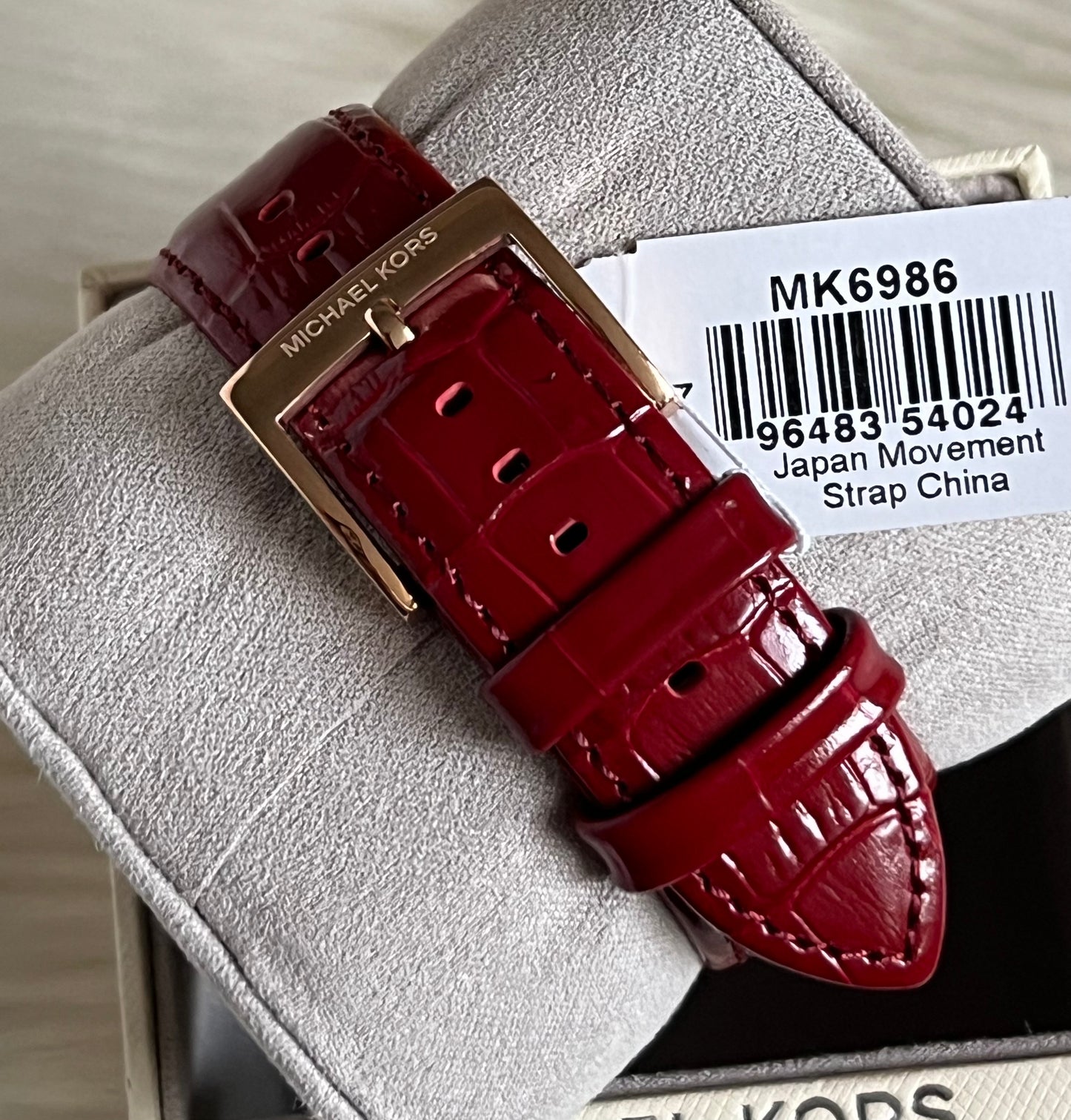 Michael Kors Parker Rose Gold Leather Watch
