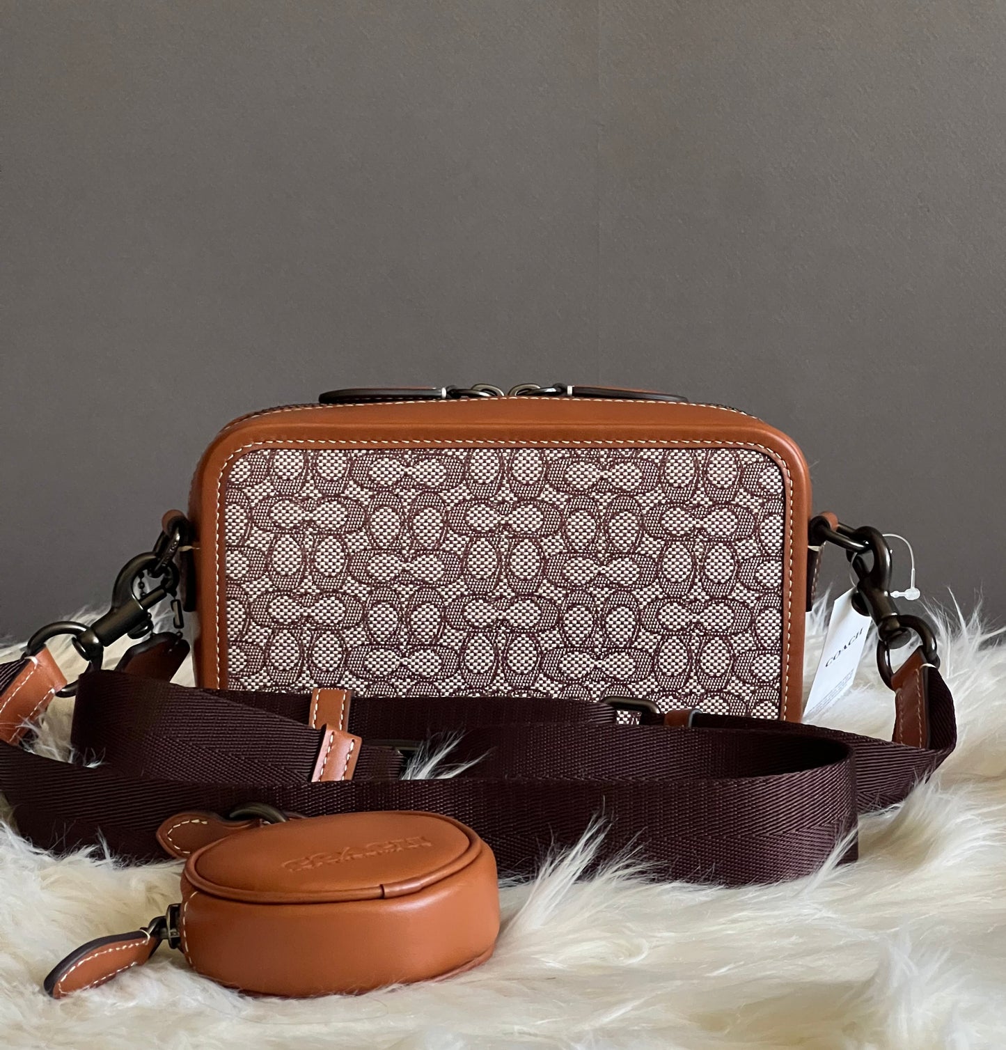 Coach Charter Slim Crossbody in Micro Signature Jacquard