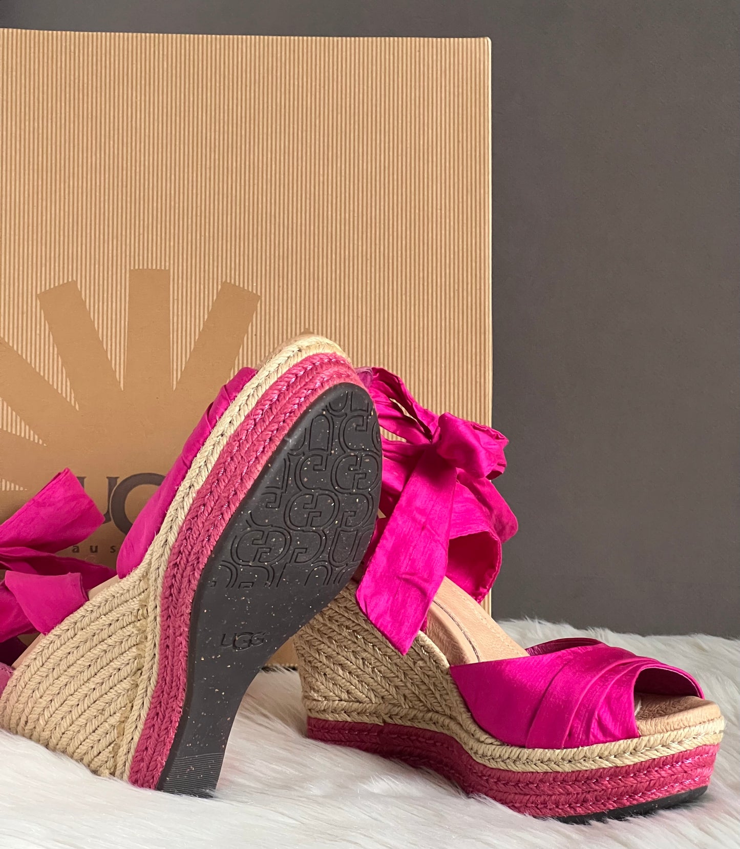 UGG Lucianna Platform Wedge Sandals