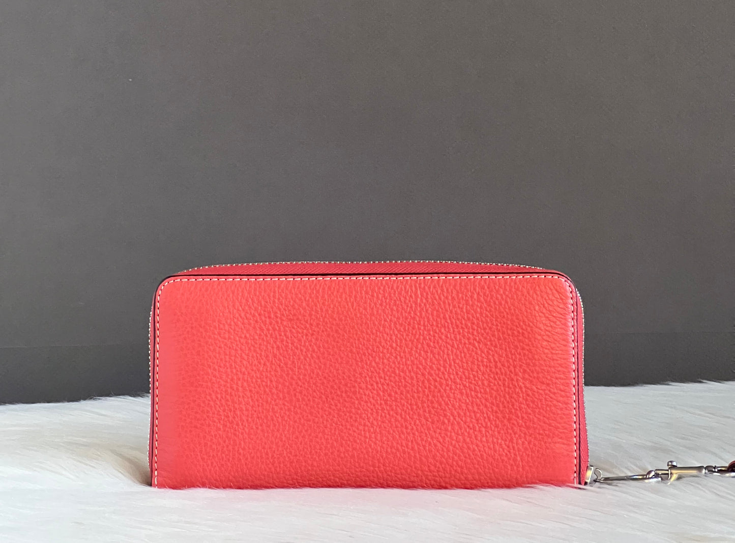 Coach Long Zip Around Wallet In Signature Canvas