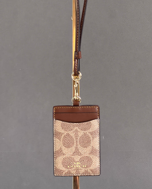 Coach ID Lanyard in Signature Canvas