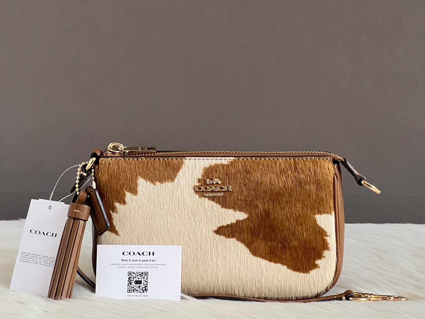 Coach Nolita 19 in Haircalf with Cow Print