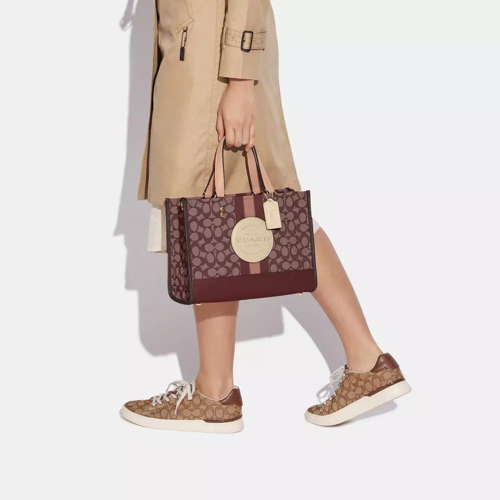 Coach Dempsey Carryall in Signature Jacquard with Stripe and Patch