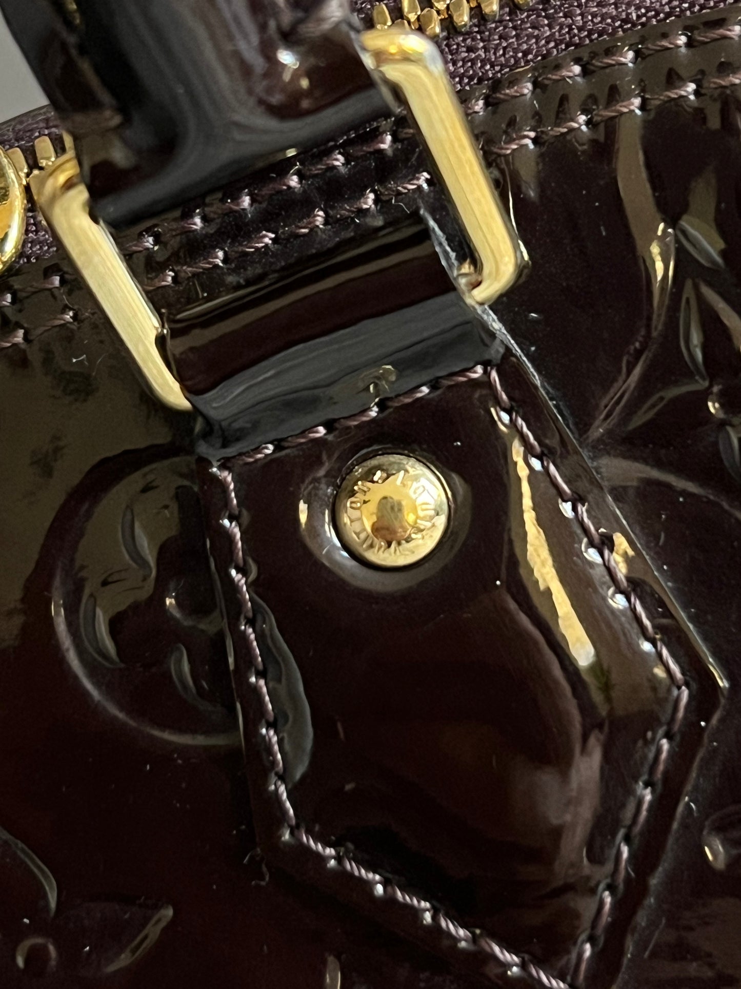 Louis Vuitton Alma PM In Monogram Vernis Leather