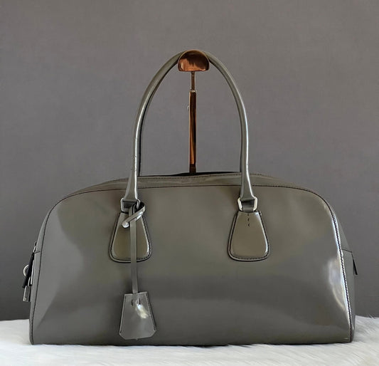 PRE-LOVED - Prada Spazzolato Leather Shoulder Bag