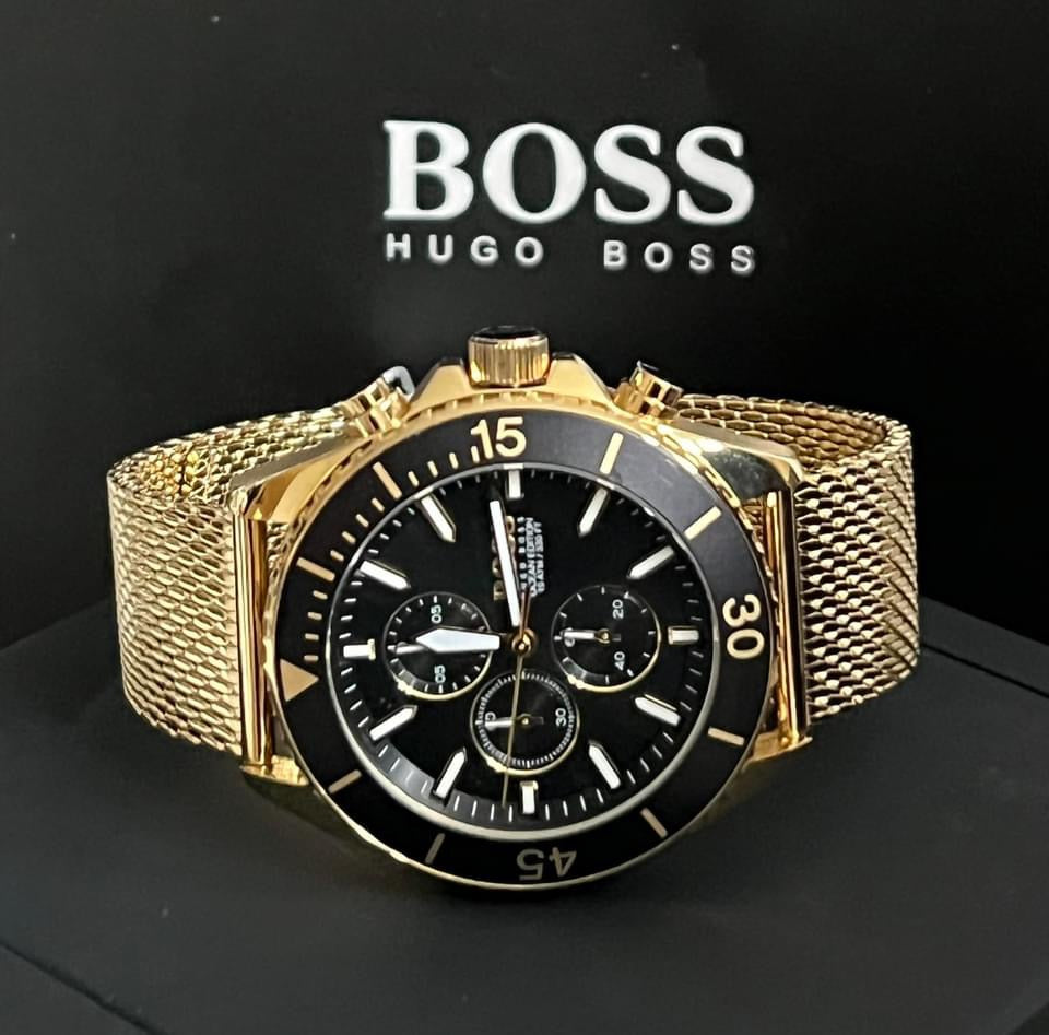 Hugo Boss Men’s Ocean Gold Steel Watch