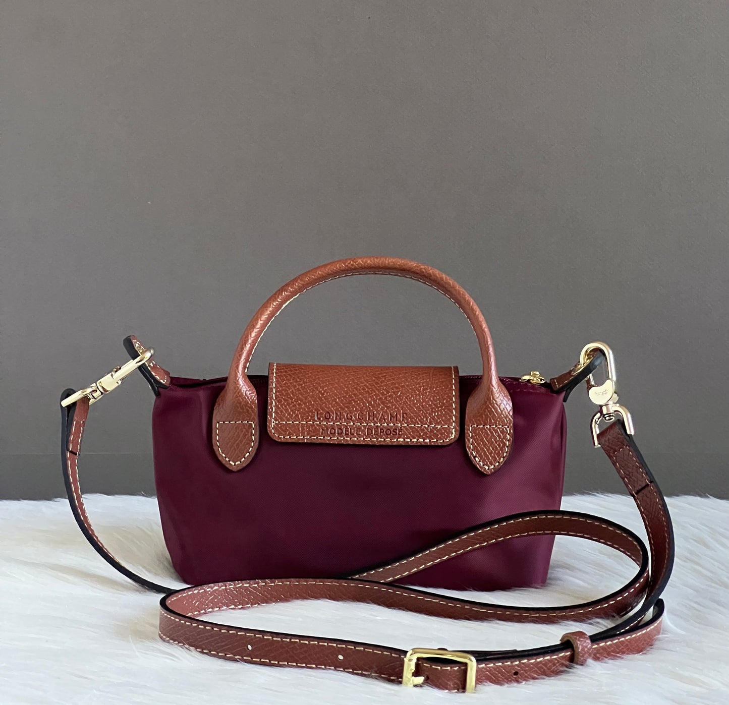 Longchamp XS Le Pliage Original Pouch with Strap