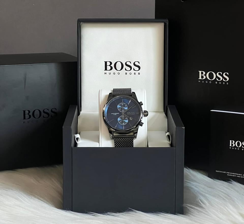 Hugo Boss Men’s Mesh Bracelet Chronograph Watch