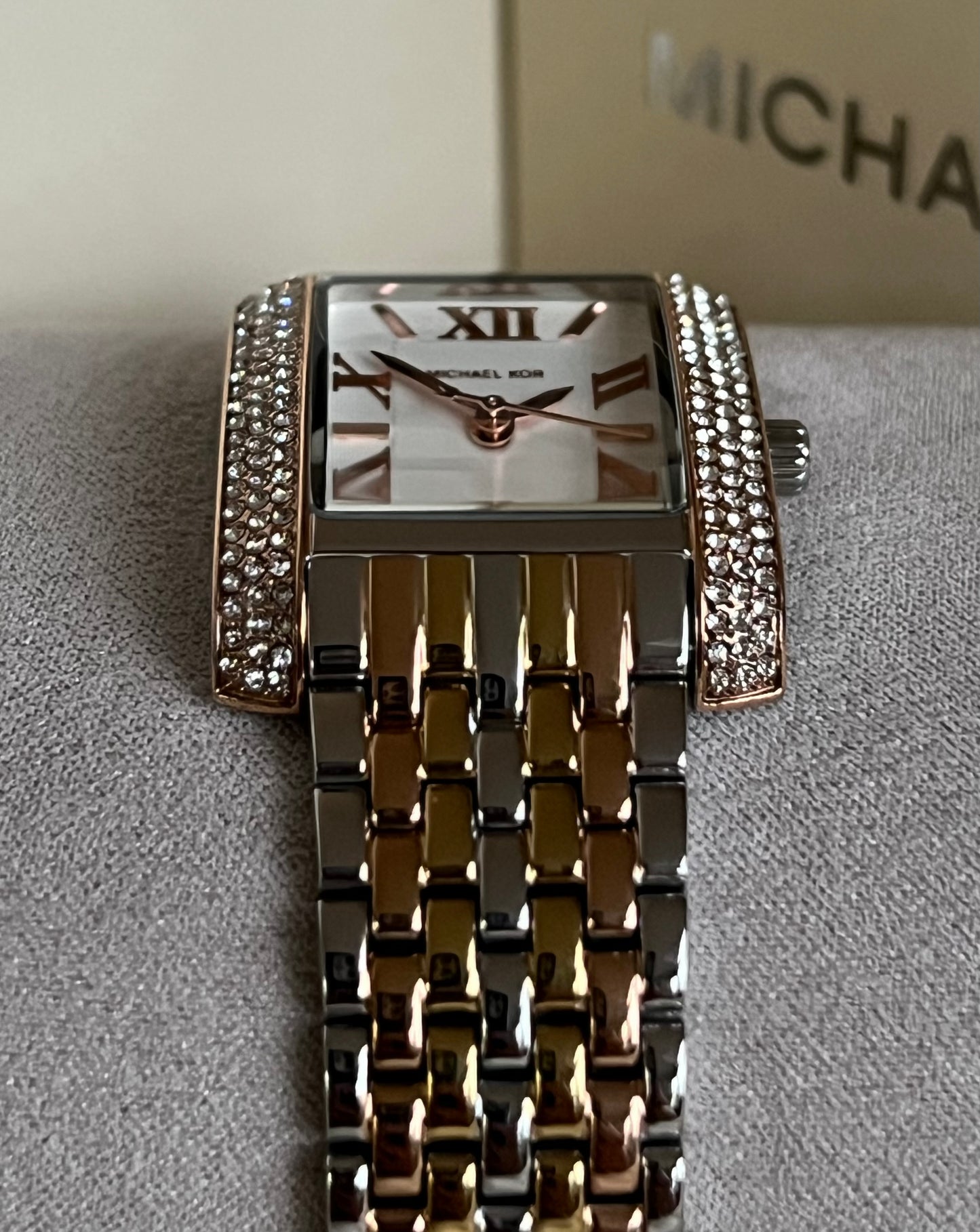 Michael Kors Women’s Emery Tri-Tone Stainless Watch