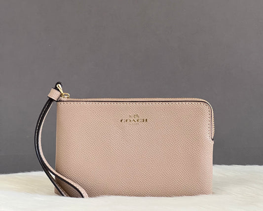 Coach Corner Zip Wristlet