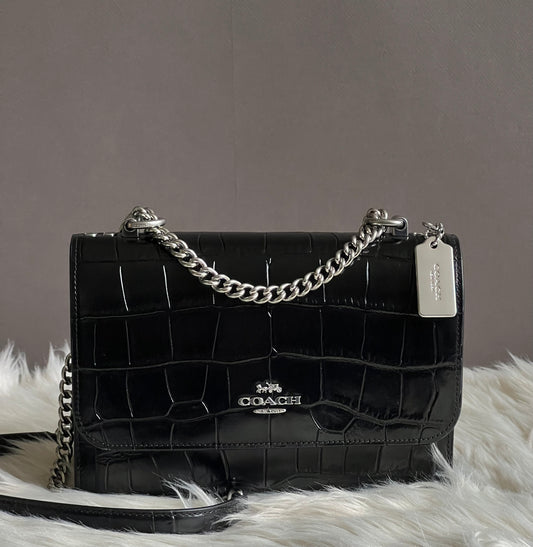 Coach Klare Crossbody Bag In Croc Embossed Leather