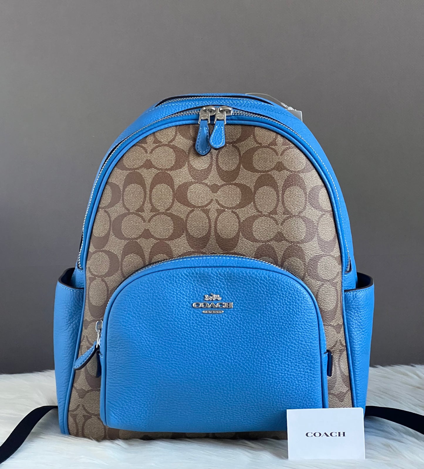 Coach Court Backpack In Signature Canvas
