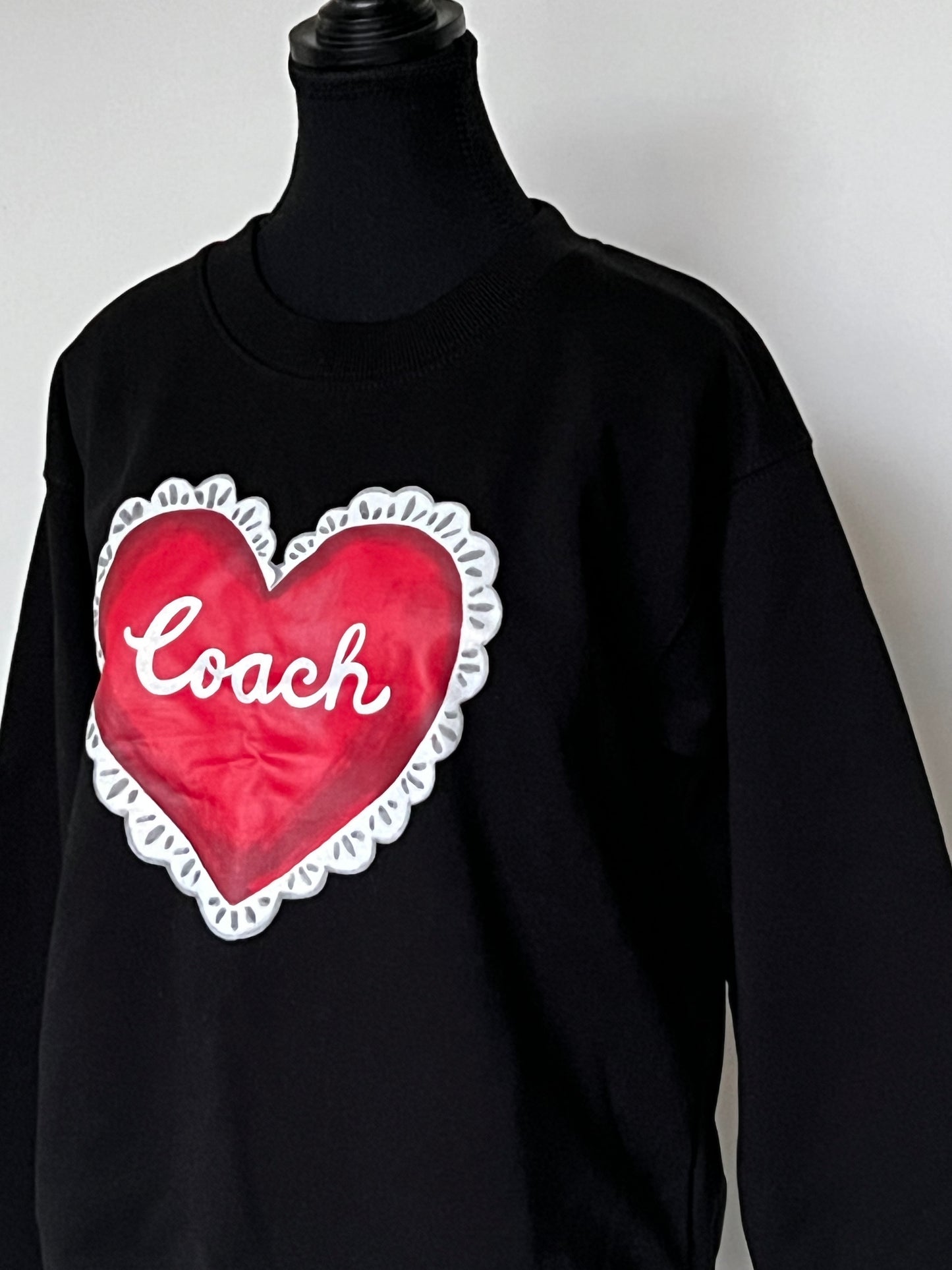 Coach Heart Crewneck Sweater