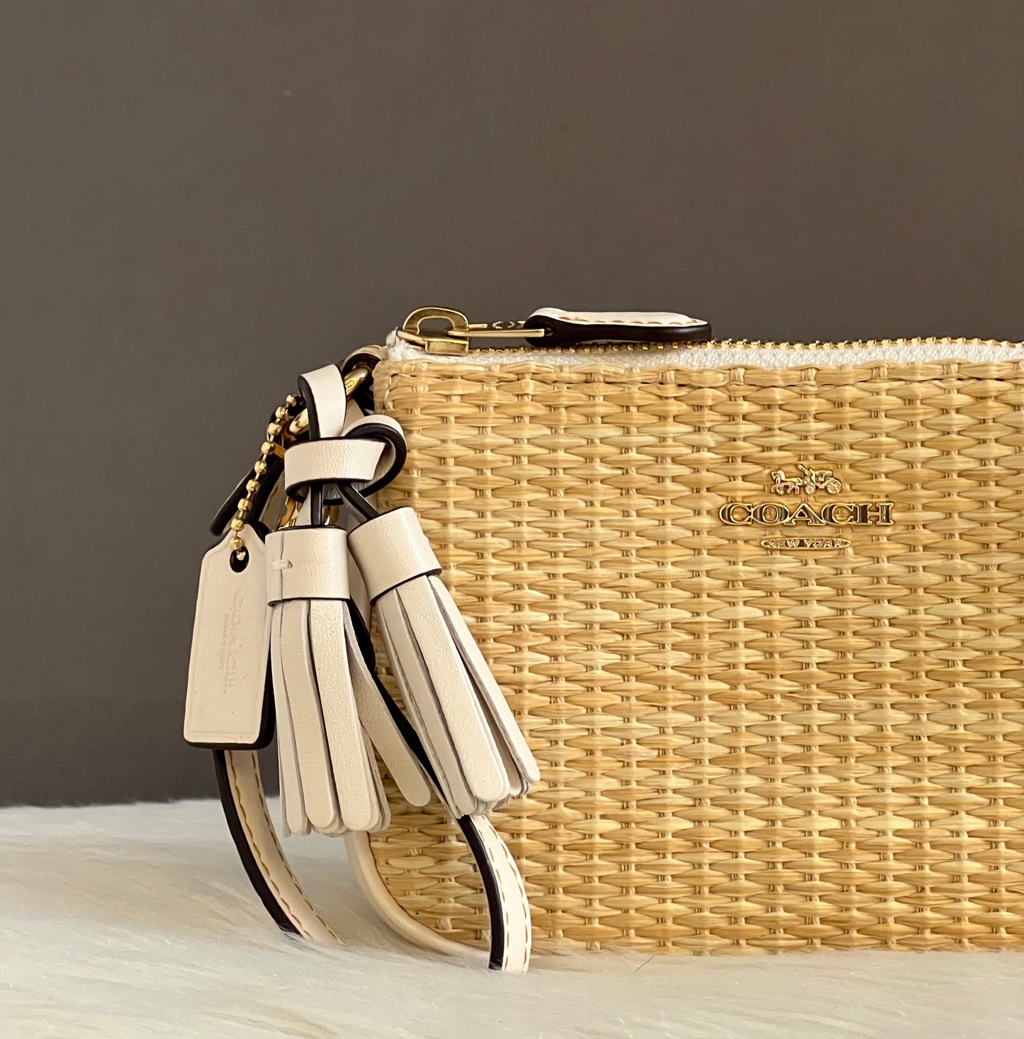 Coach Nolita 15 in Straw