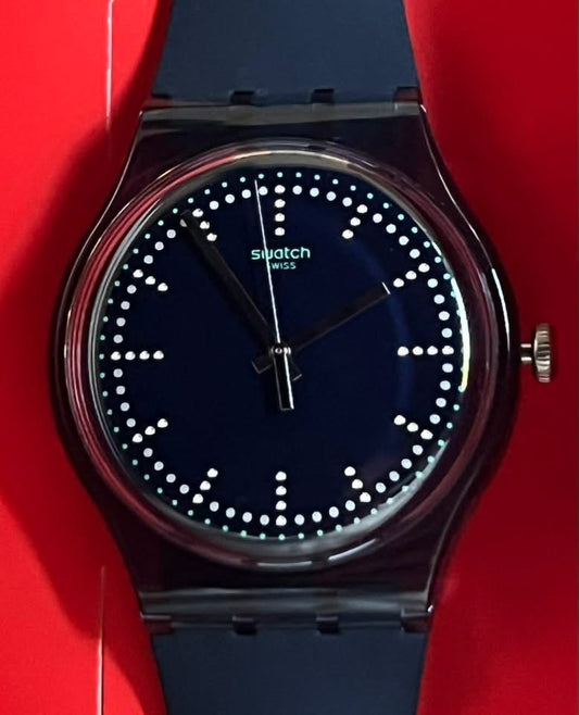 Swatch Blue Pillow Watch