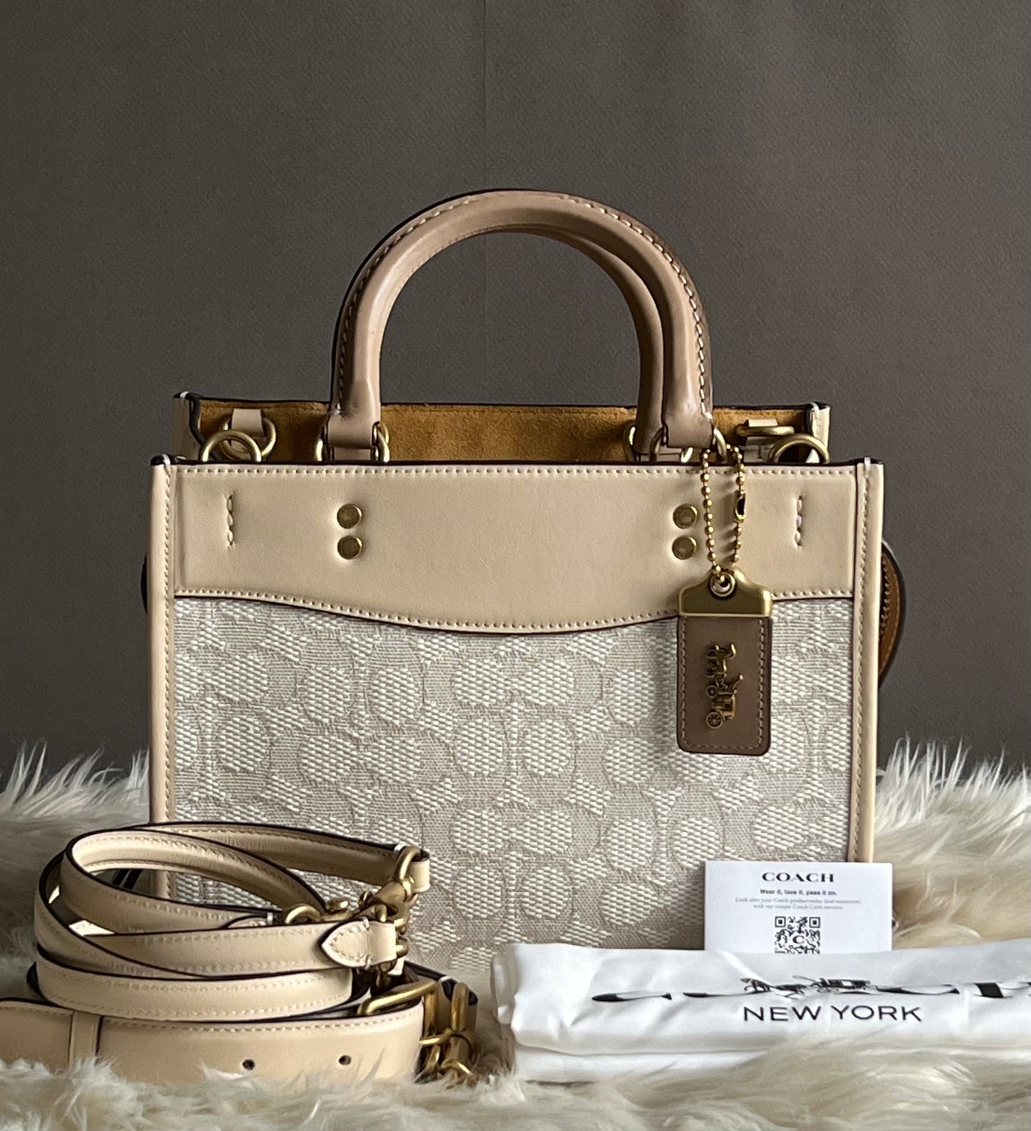Coach Rogue 25 In Signature Textile Jacquard