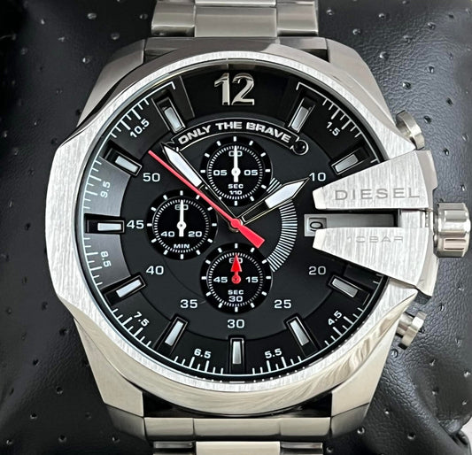 Diesel Men’s Mega Chief Chronograph Stainless Steel Watch