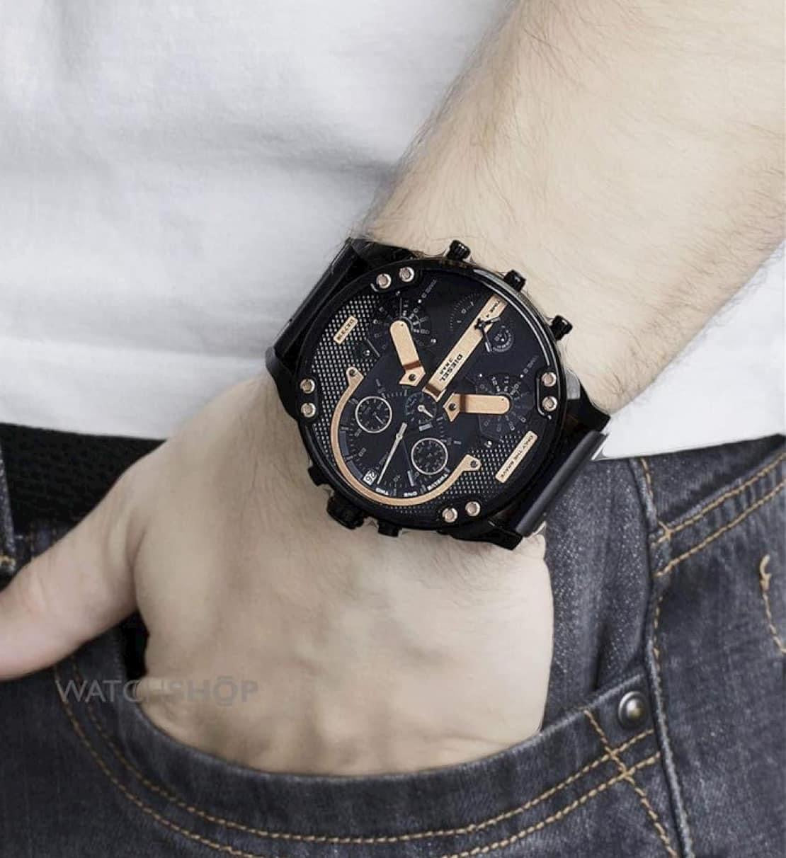 Diesel Men's Mr. Daddy 2.0 Black Chronograph Watch