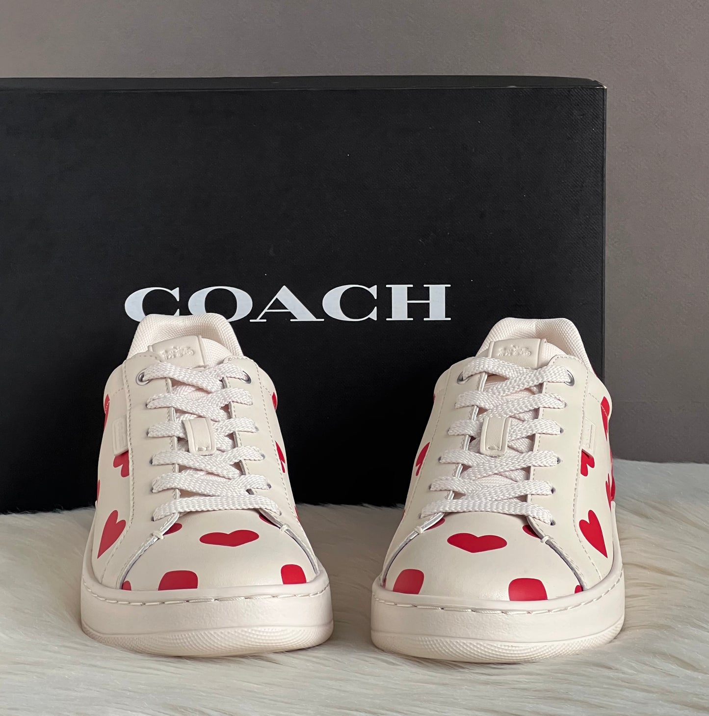 Coach Lowline Low Top Sneaker With Valentine's Print