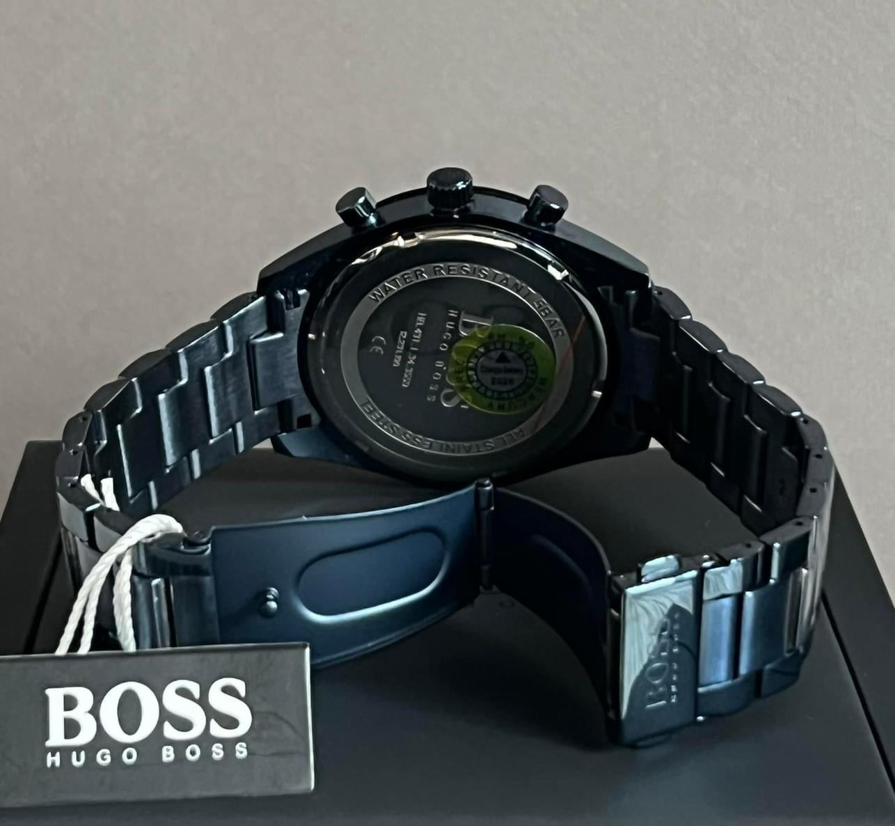 Hugo Boss Men’s Santiago Blue Stainless Steel Watch