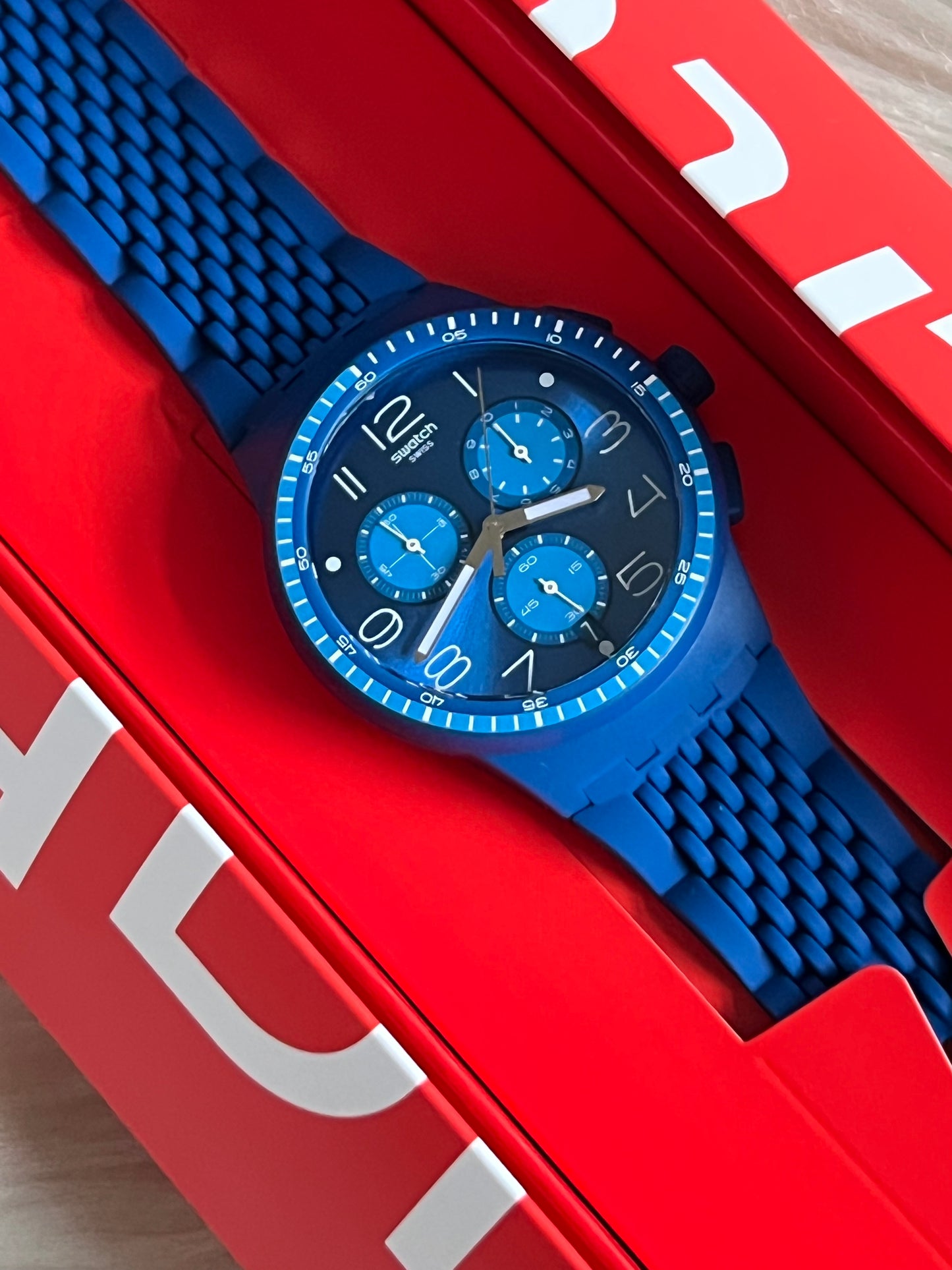 Swatch Triple Blu Watch