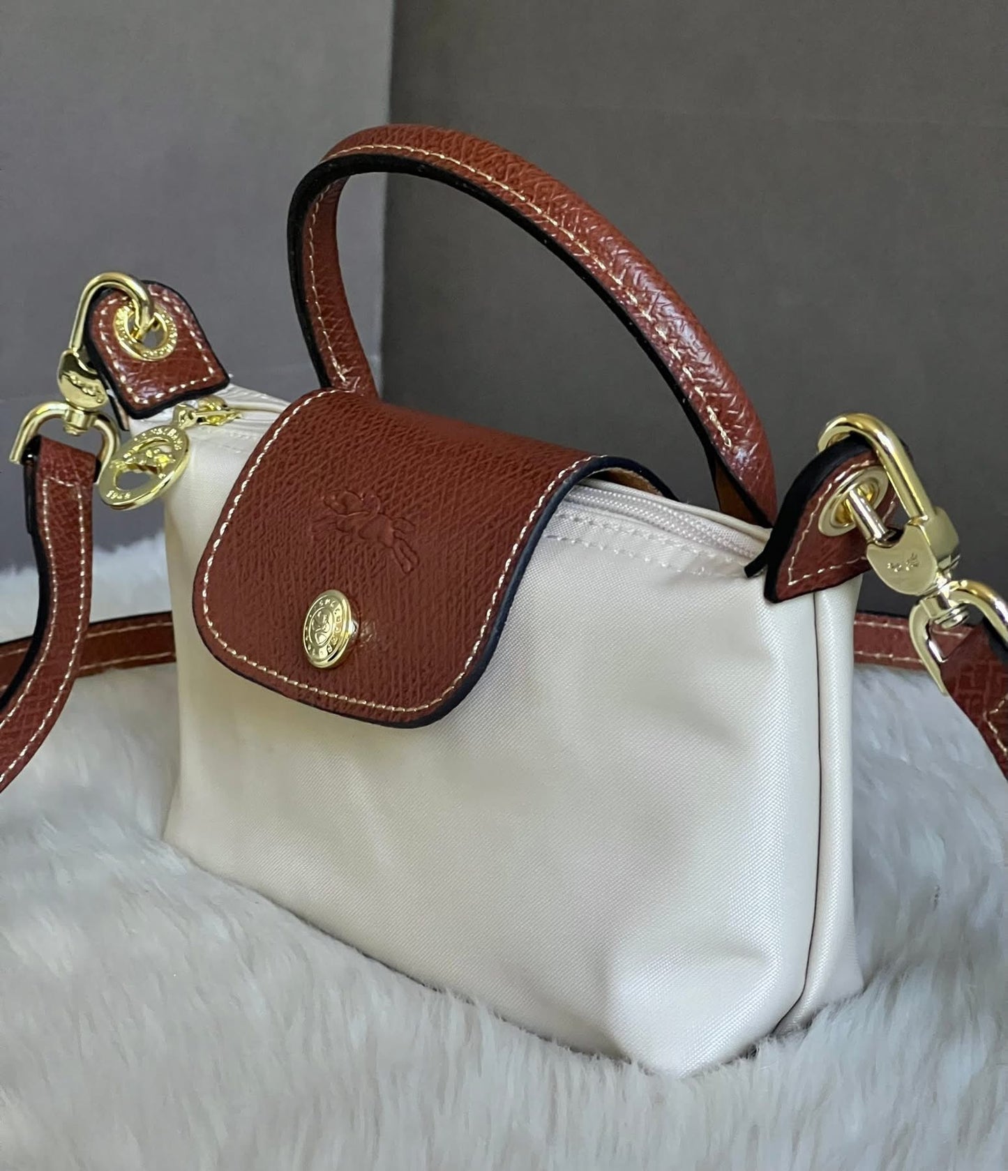 Longchamp XS Le Pliage Original Pouch with Strap