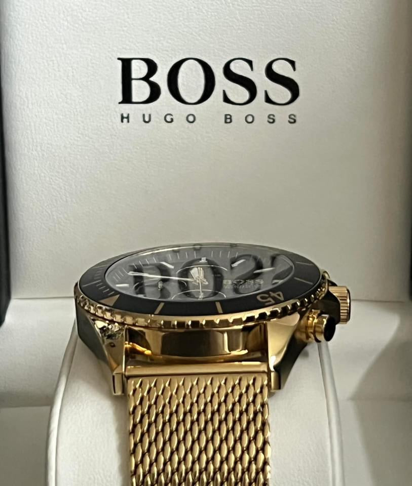 Hugo Boss Men’s Ocean Gold Steel Watch