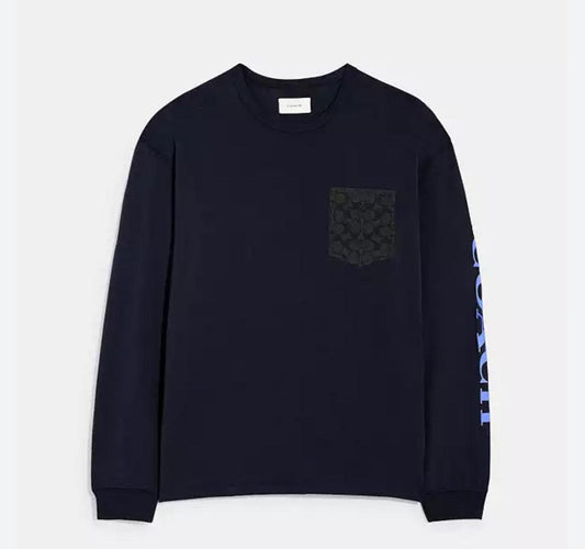 Coach Long Sleeve T-Shirt In Organic Cotton