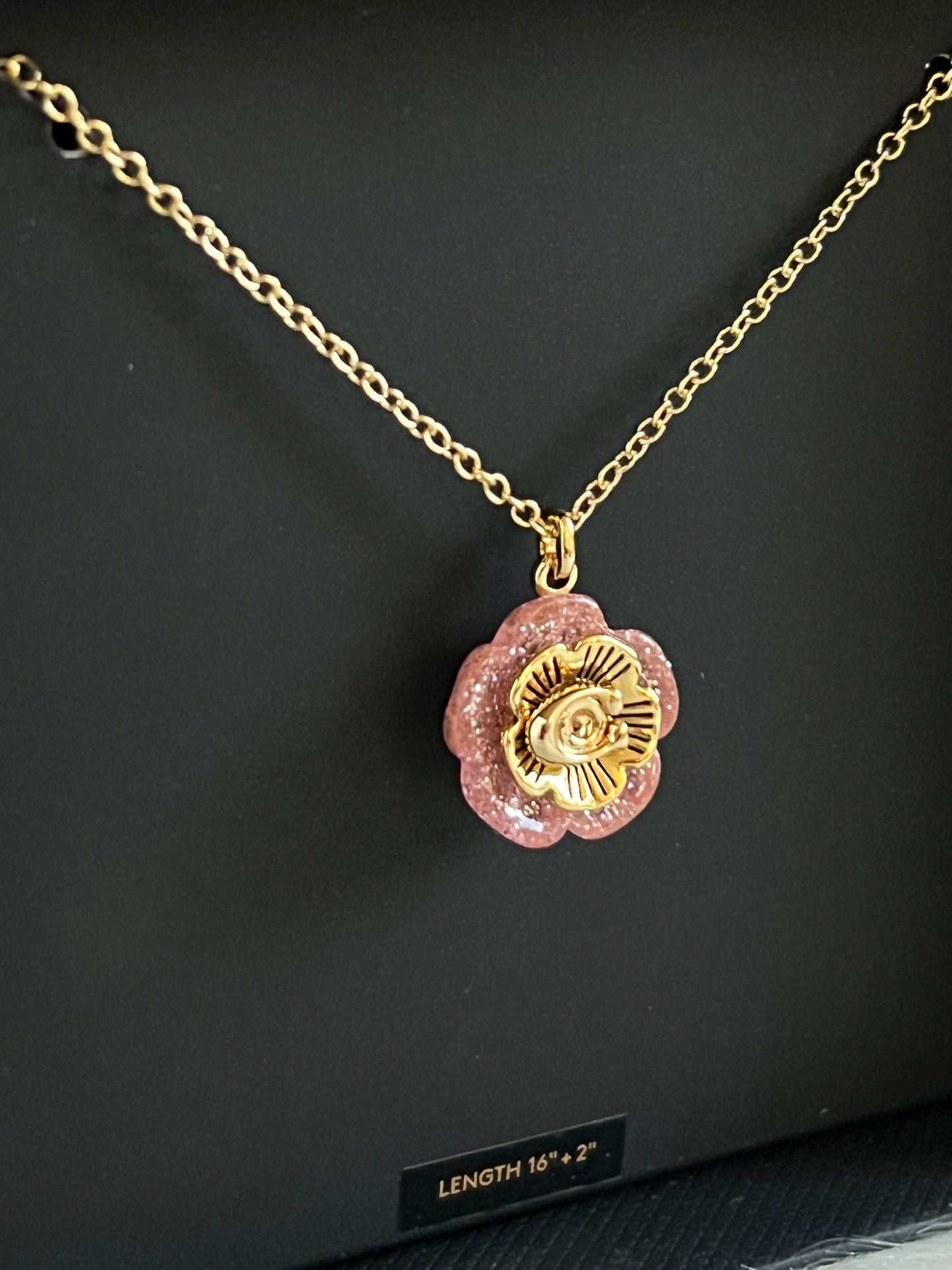 Coach Tea Rose Necklace