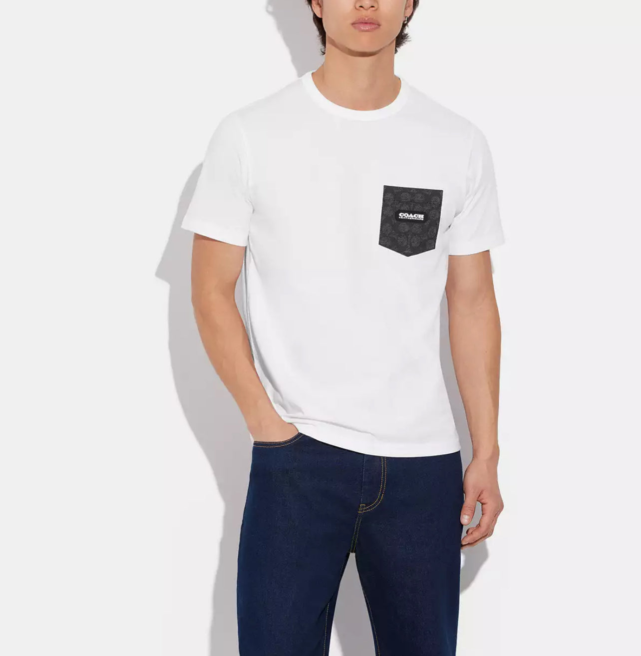 Coach Essential Pocket T-Shirt In Organic Cotton