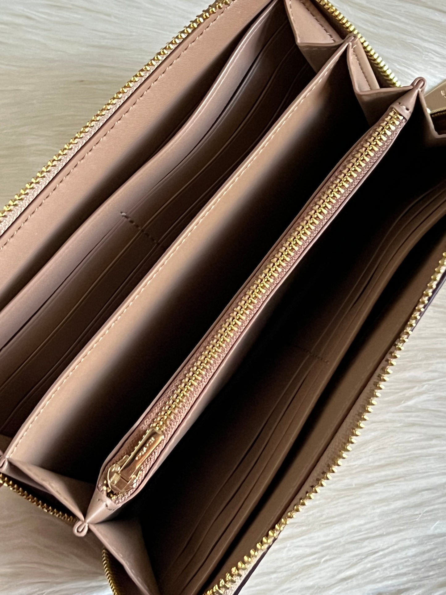 Coach Long Zip Around Wallet In Signature Canvas