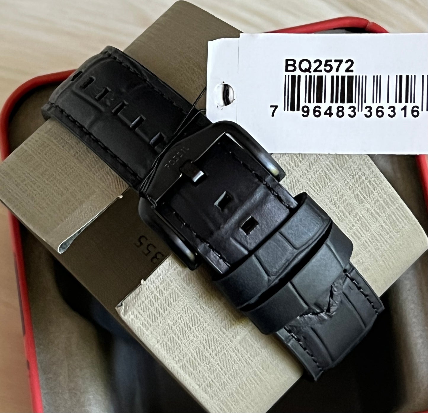 Fossil Men’s Inscription Automatic Leather Strap Watch