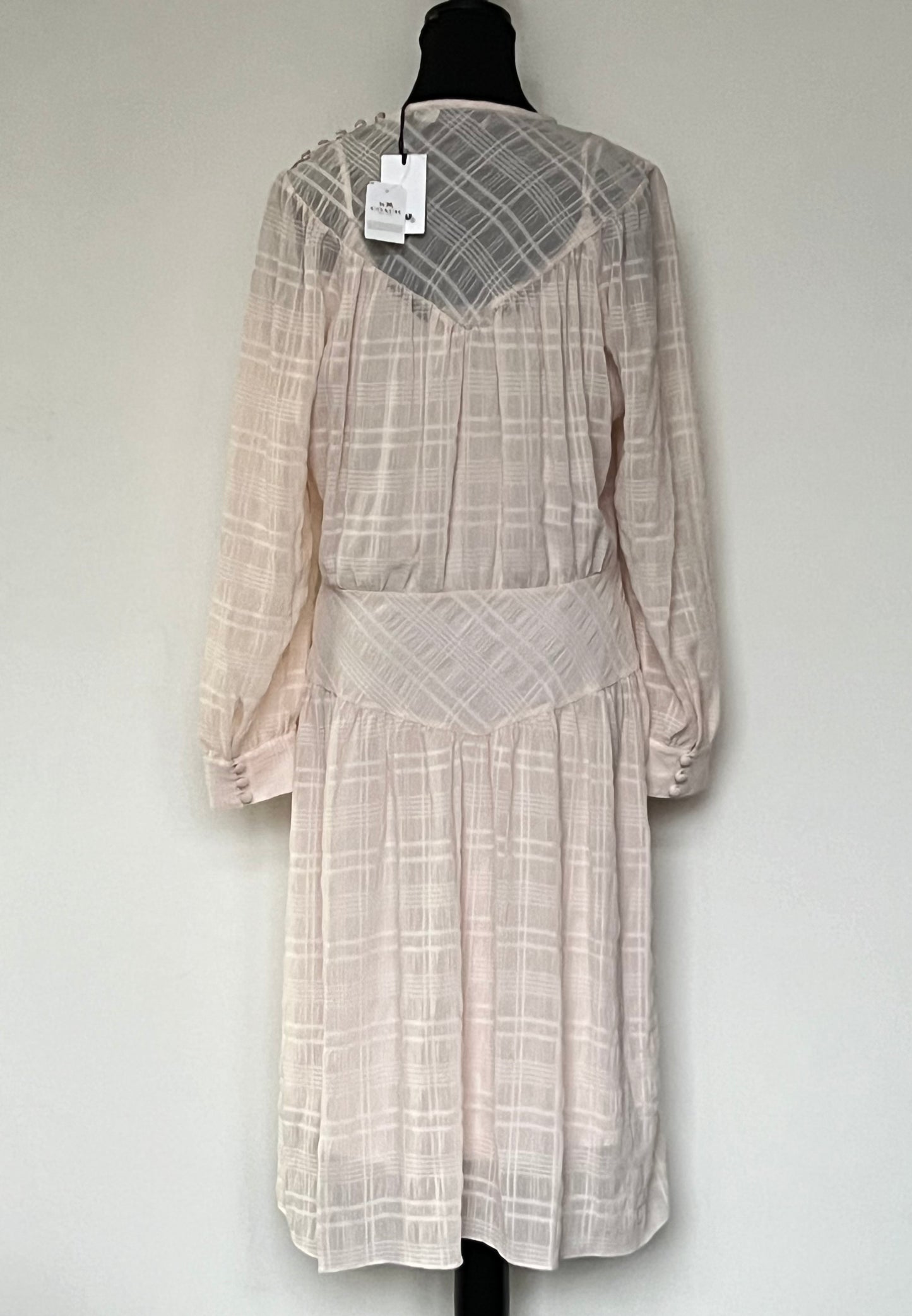 Coach Plaid Yoke Dress