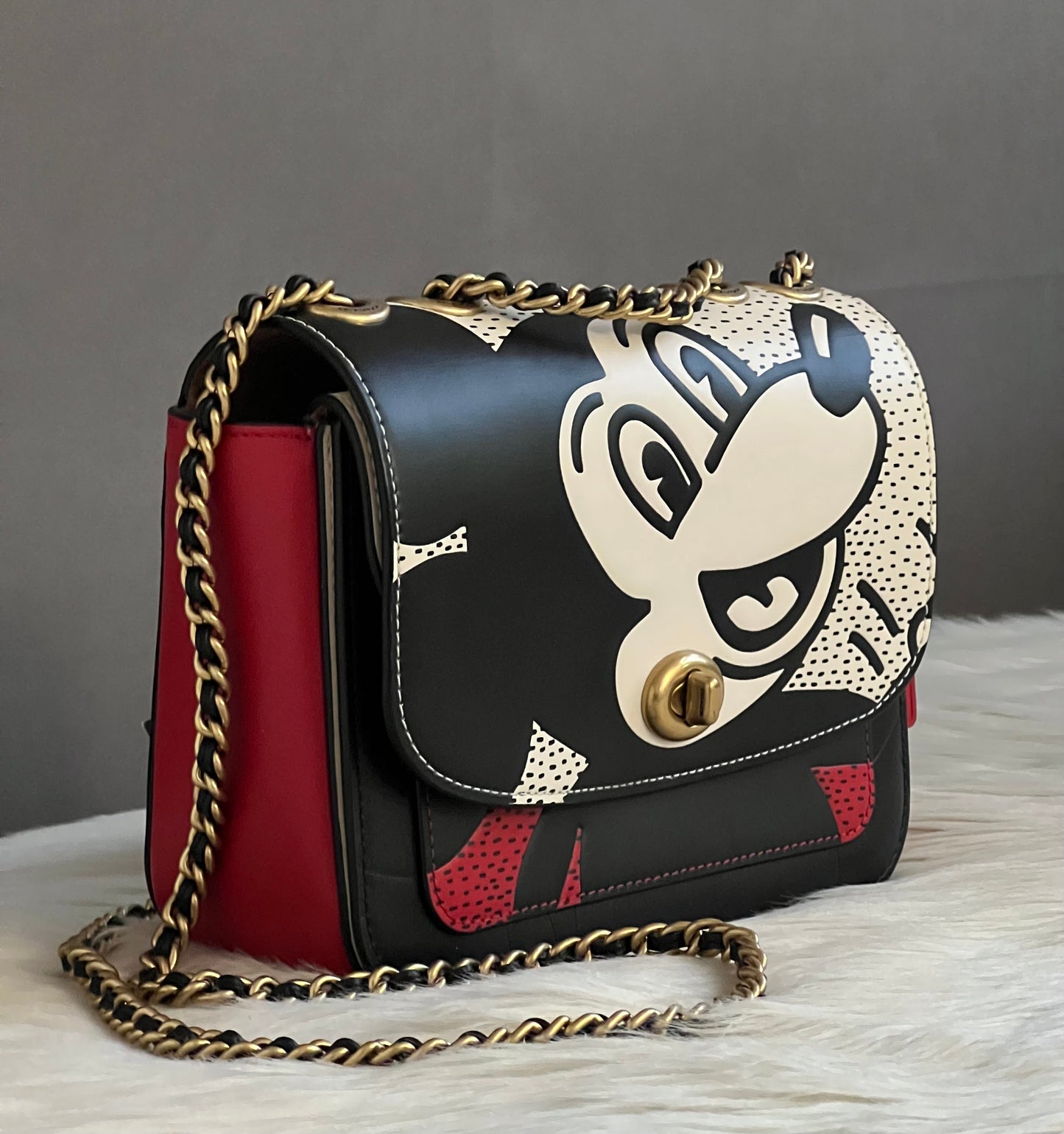 Coach Disney Mickey Mouse X Keith Haring Madison Shoulder Bag 19