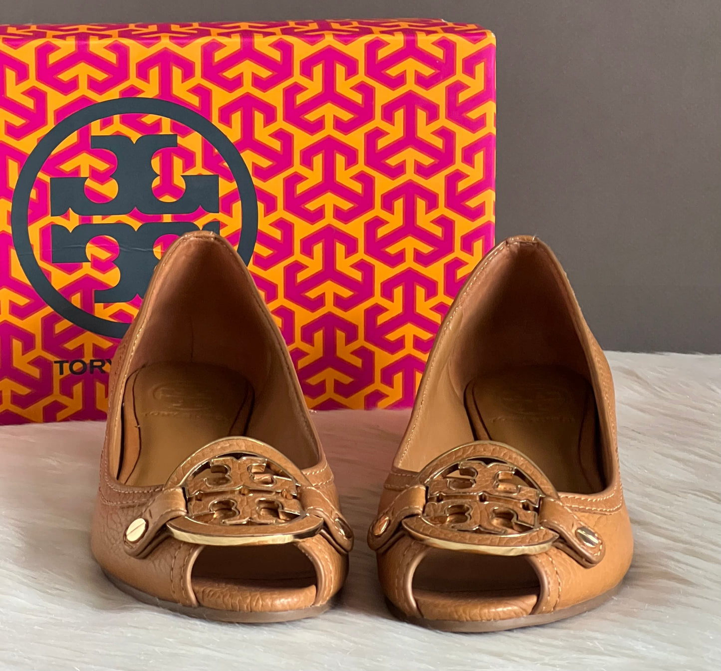 Tory Burch Amanda Open Toe Demi Wedge Sandals