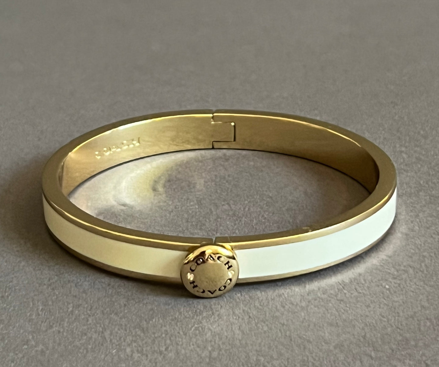 Coach Rivet Enamel Hinged Bangle
